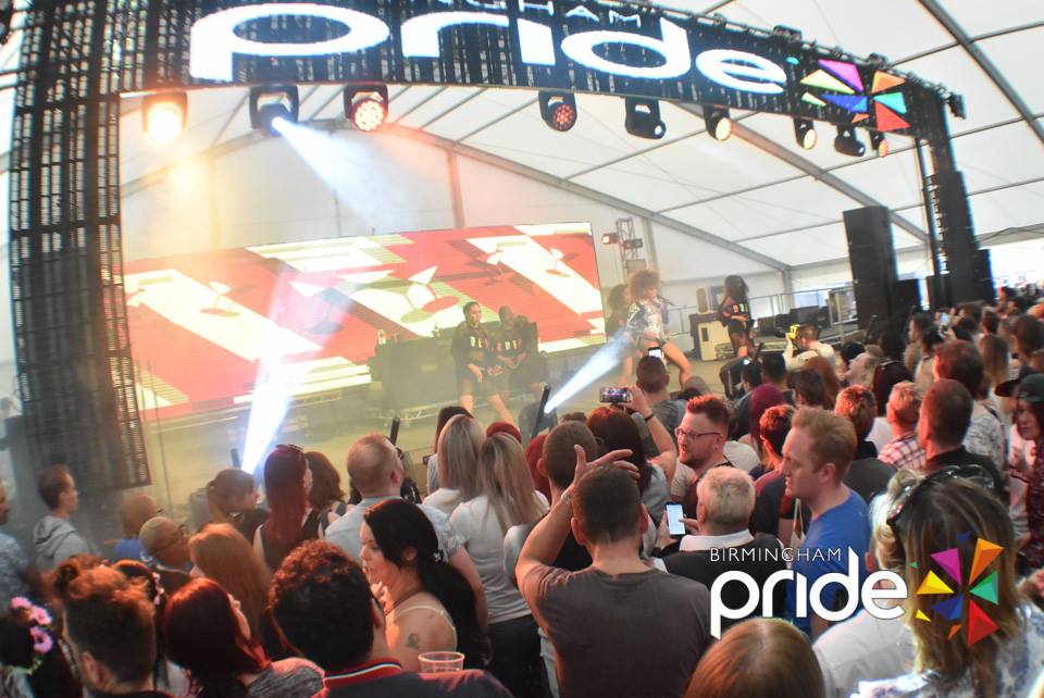 Birmingham Pride 2016 main stage