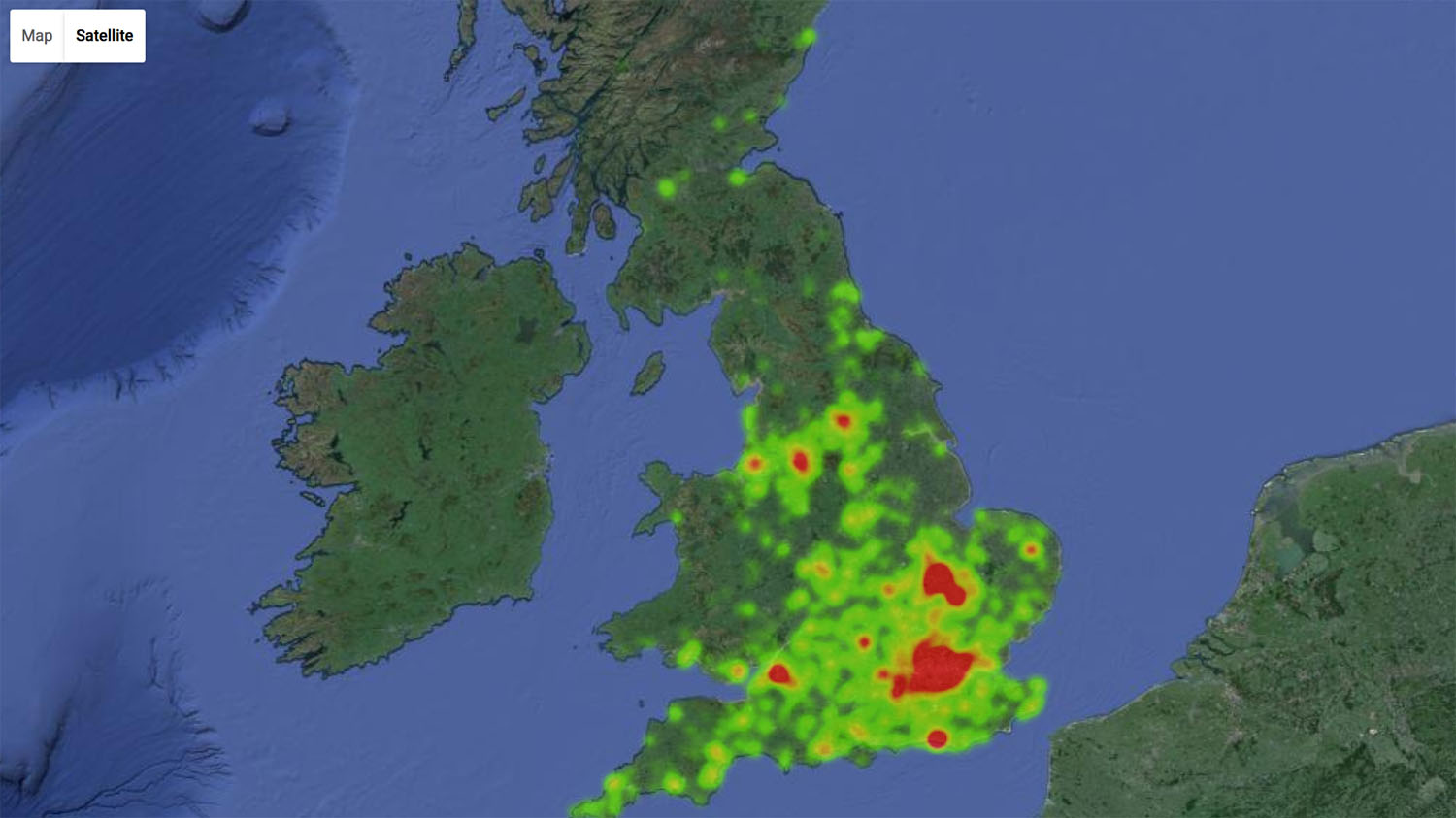 Sales map example