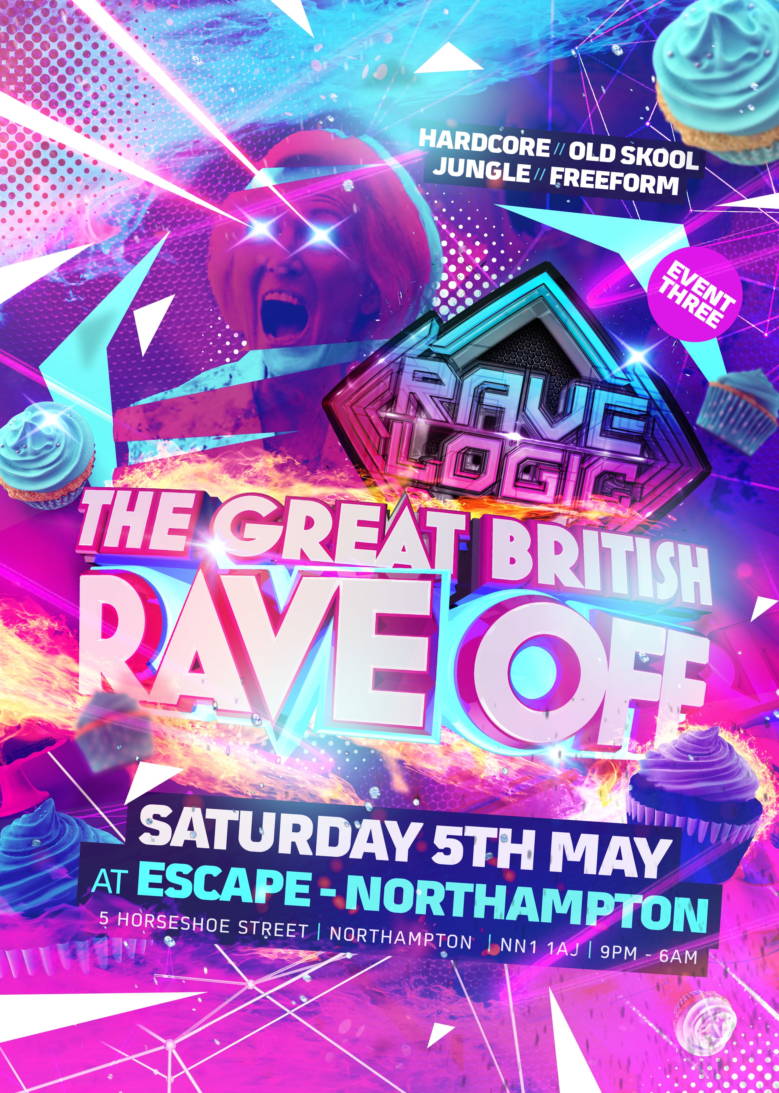 Rave Logic Presents The Great British Rave Off at Escape, Northampton